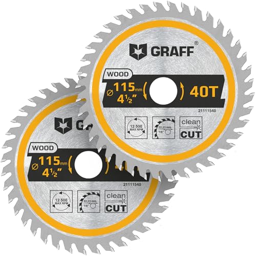 4-1/2 Inch Angle Grinder Circular Saw Blade Set for Wood,...