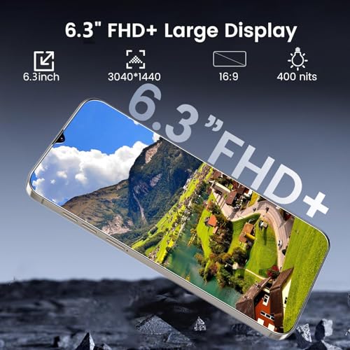 Image of C25 Ultra 5G Unlocked Cell Phone, Smartphone Android 14 Snapdragon 8 Gen 2 Octa-Core, 4GB+128GB UnlockPhone, 6800mAh Battery, 90Hz FHD+ Screen 72MP Camera, Dual SIM Phone /GPS /Face ID - Purple