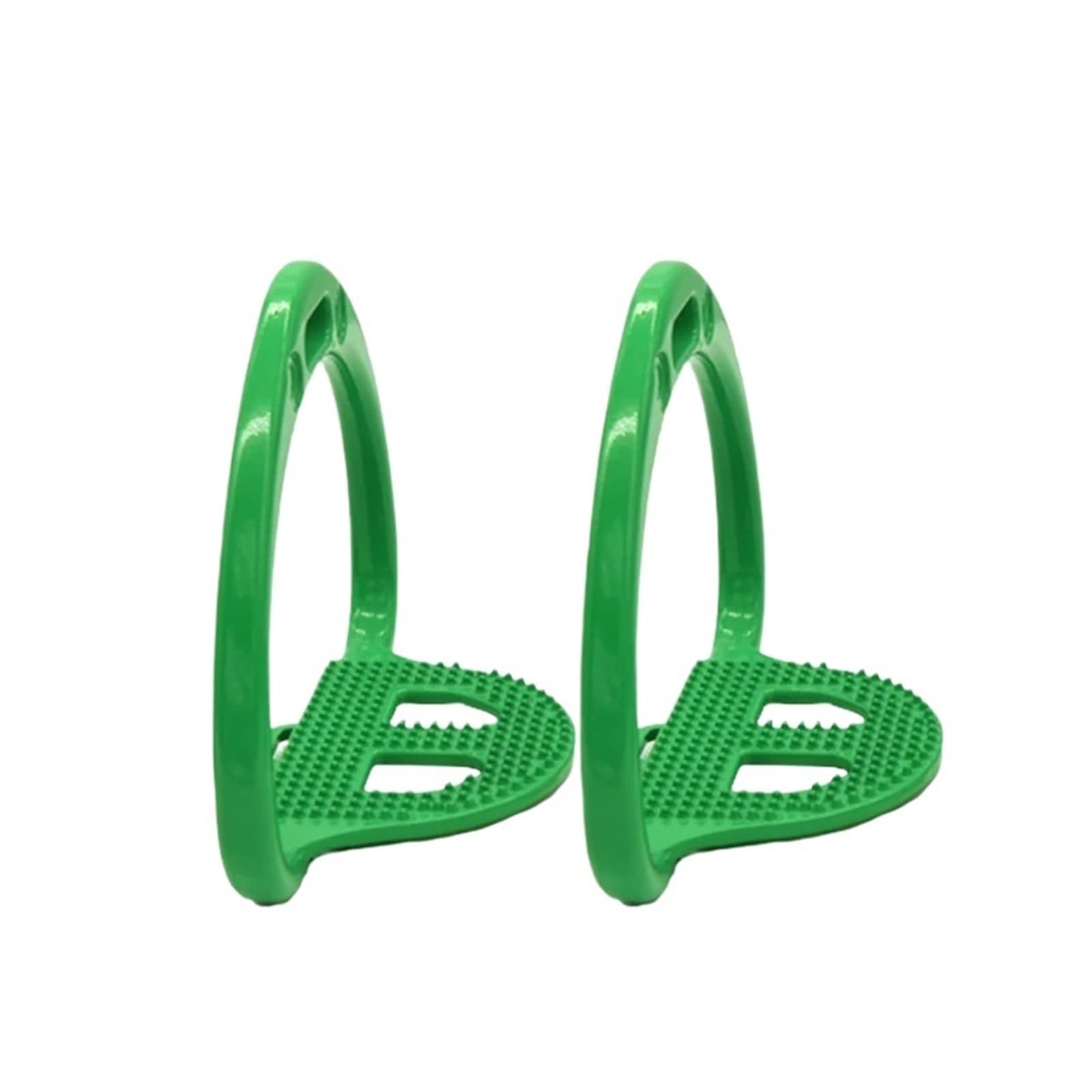 Silla de montar caballo, estribos carreras, Pedal antideslizante, suministros ecuestres, luz Multicolor | GREEN