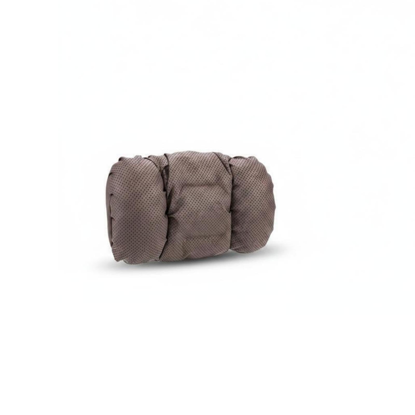 SNAPPSY Car Headrest Pillow Perforated Faux Leather Headrest Pillow Padded Adjustable Seat Cushion for Driving Mocha Brown Headrest-image-4