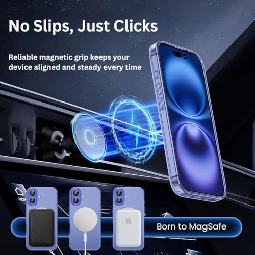 Image of Back Cover Case + Tempered Glass for Apple iPhone 16 Plus | Mag-Safe Compatible | Transparent Mobile Phone Back Cover Case for i Phone 16 Plus | i Phone 16Plus TPU Transparent Case Cover