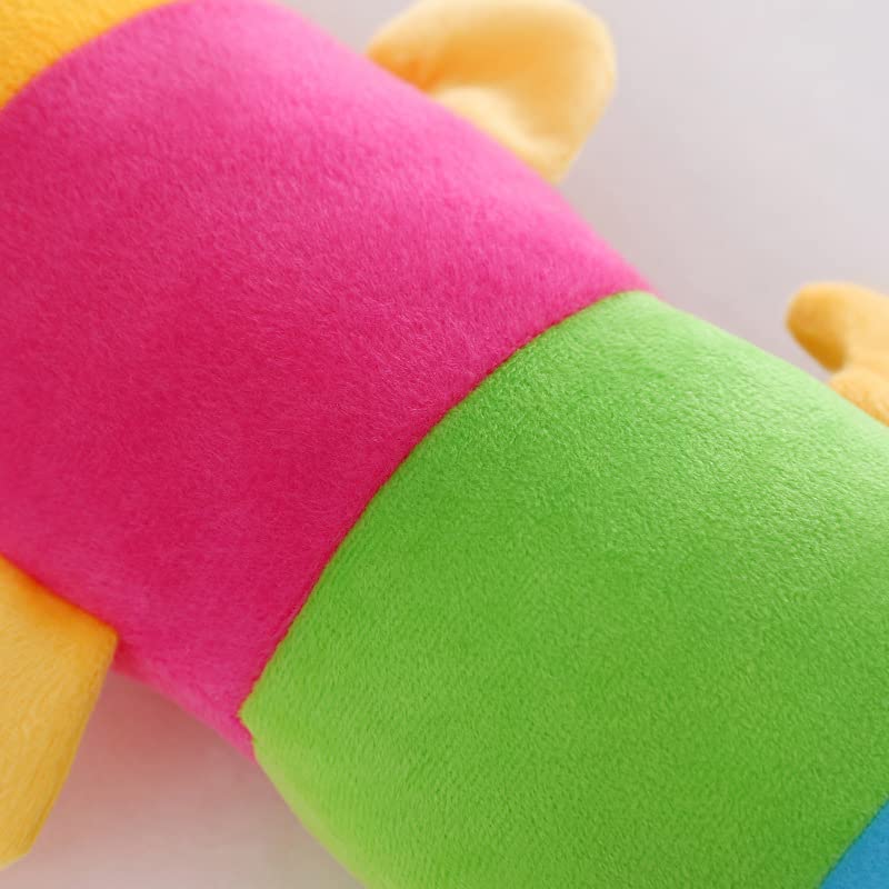 Kawaii Colorato Bruco Peluche Giocattolo Carino Realistico Caterpillar Cuscino Animali di Peluche Bambola per Bambini Natale Regalo di Compleanno 150 cm Bruco