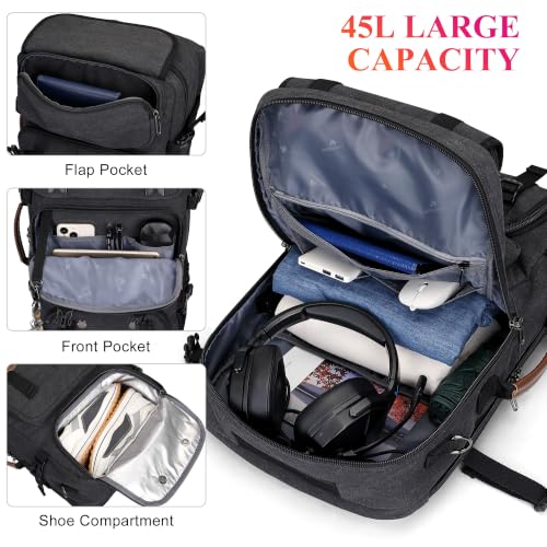 Image of WITZMAN Travel Backpack for Men 45L Large Carry-on Airline Approved