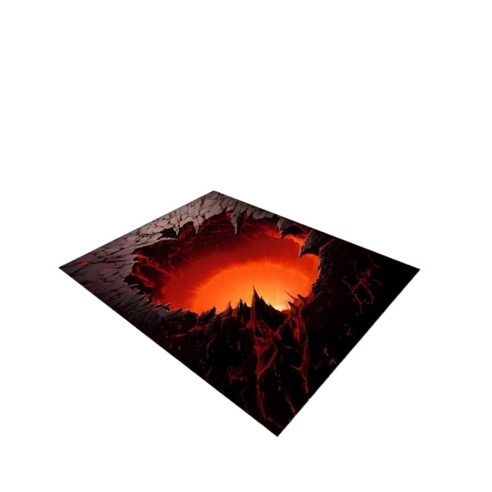 Tapis de sol 3D avec fissure géante et design effet visuel saisissant