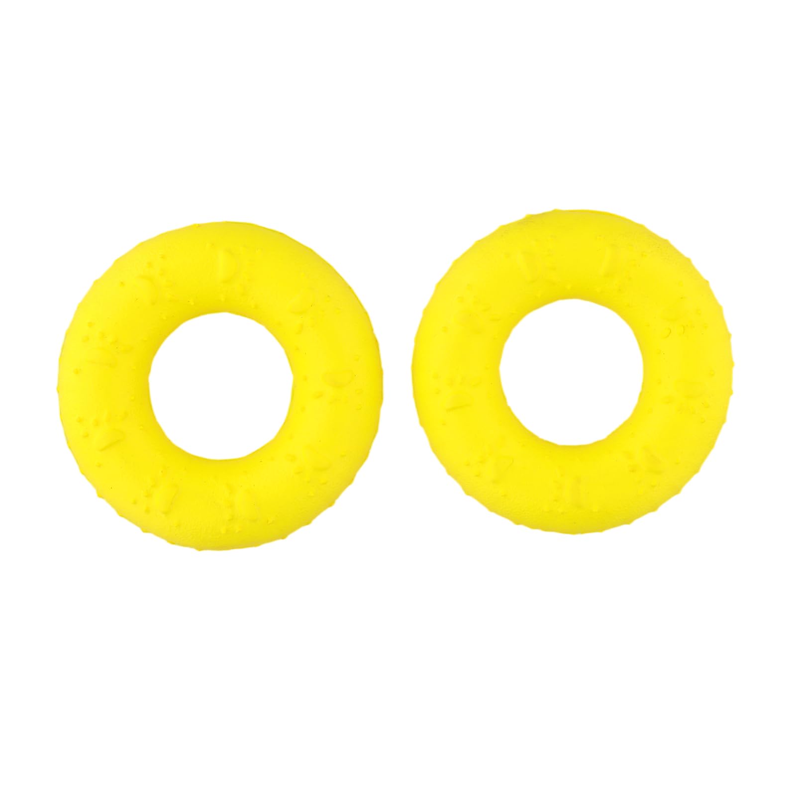 Hontaog Floating Ring Dog Toy, Pet Donut Toy, Water Play, Tug Toy, Frisbee for Small to Medium Dogs (Yellow, 8.5cm | 3.3 in)