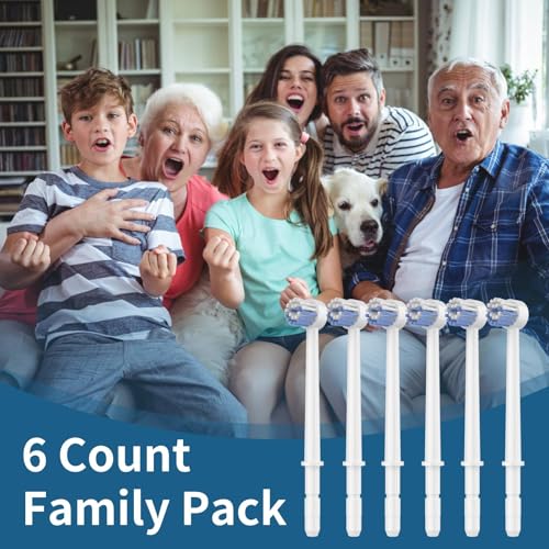 Image of Replacement Heads for Waterpik, Replacement Picks for Water Pik Water Flosser (6 Toothbrush Tips + Storage Case Bundle)