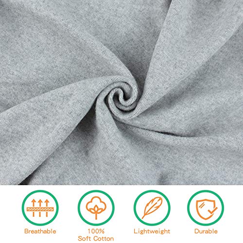 Image of PESAAT Cotton Baby Swaddle Hat Set Newborn Infant Hats Receiving Blankets for Baby Boys Girls