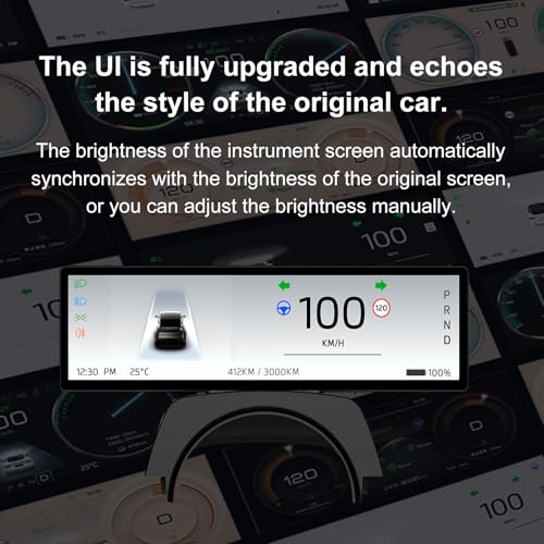 Image of Head Up Display for 2025.09+Model 3 Highland, Tesla Model Y Juniper 2025,Juniper Accessories 2026 Bluetooth WiFi USB Navigation Power Speed IPS HD Touchscreen