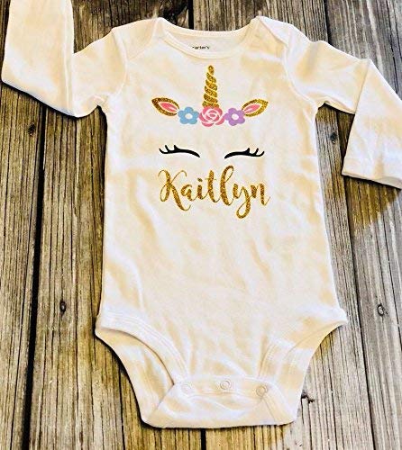unicorn bodysuit baby
