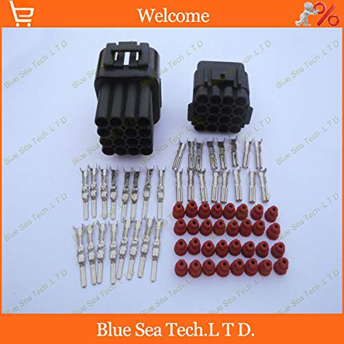 Wiring Connecting Terminals - Sample,2 Sets 16 Pin/Way 2.2mm car Connector,Car Waterproof Electrical Plug,Automotive Sensor Main Connector for car Truck ect.