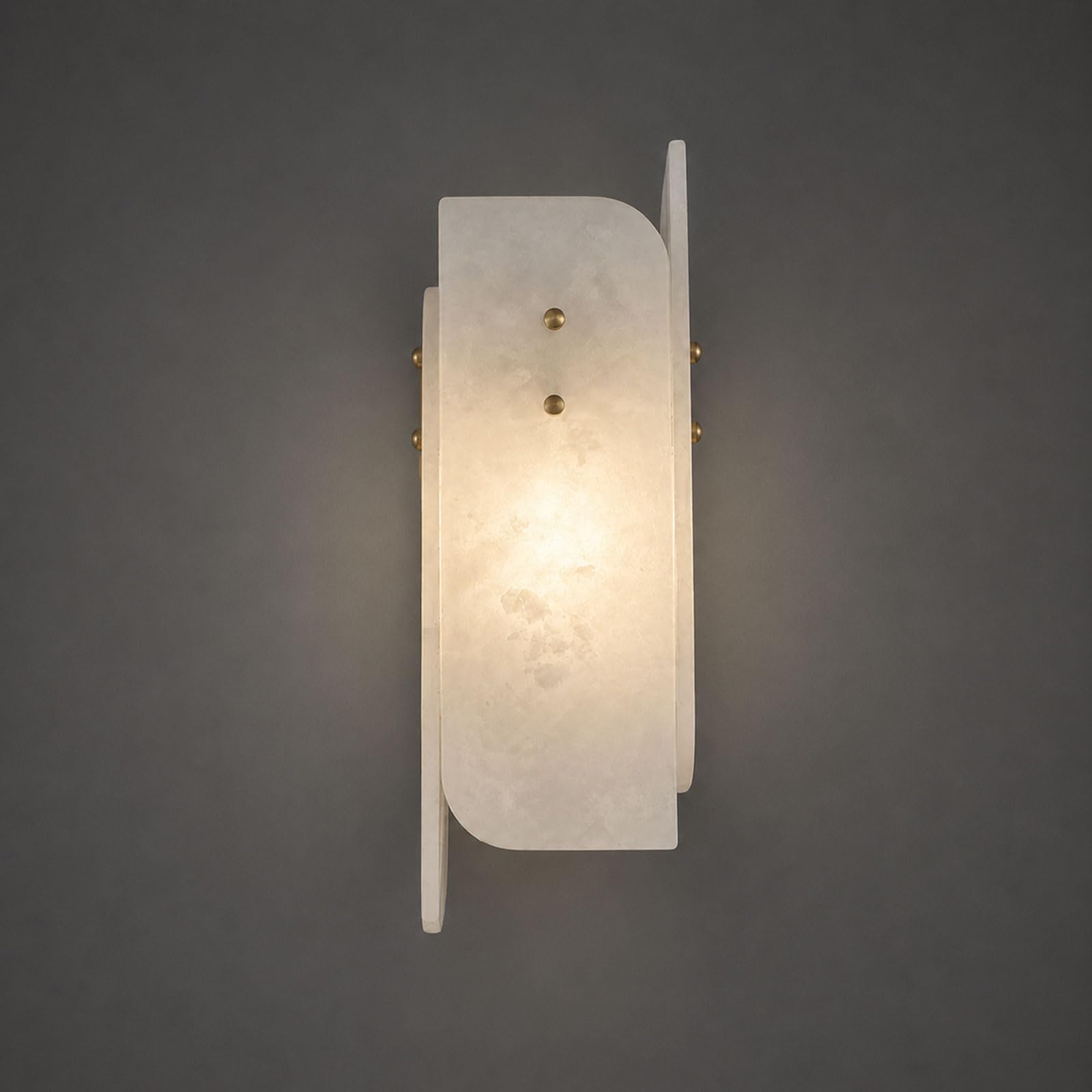 IOEDHW Alabaster Wall Sconce Layered Stone Wall Lamp Indoor Decor Wall Light