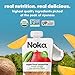 Noka Superfood Fruit Smoothie Pouches, Mango Coconut, Healthy Snacks with Flax Seed, Prebiotic Fiber and Plant Protein, Vegan and Gluten Free, Organic Squeeze Pouch, 4.22 oz, 6 Count