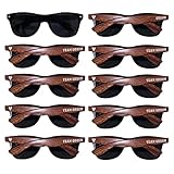 JEIBEI 10 Pack Groomsmen Sunglasses - Groom & Team Groom Bachelor Party Sun Glasses, Groomsmen Gifts Wedding Gifts Favors