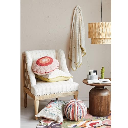 Almohada algodón reciclado cuadrada multicolor miniatura 3