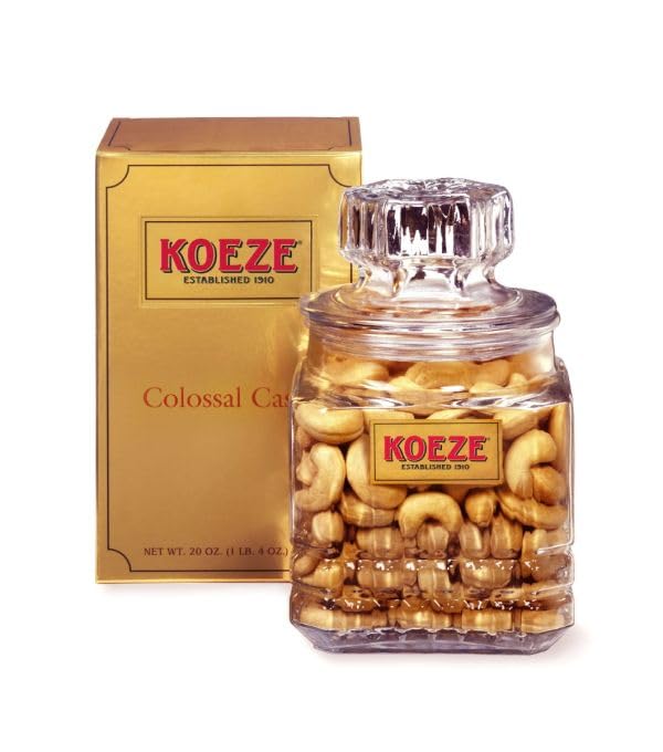 Miniatura 9 de Koeze Colossal anacardos  Tarro de regalo de 30 oz  Anacardos Jumbo asados y salados  Perfecto para Navidad regalos de negocios celebraciones
