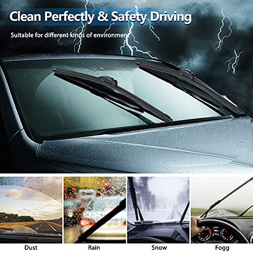 Windshield Wiper Blades,Car Wipers Blade 26X18 Inch With Premium Rubber And Stable Base Design,Oem Quality Wiper Clear Quiet And Durable Auto Replacement Windshield Wipers For All-Season Use #TOP6