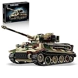 honchoes WW2 Tiger Tank 007 Building Sets, Army Military Vehicles Model Kits World War II Collectible for Adults Boys 14+ 1603Pcs