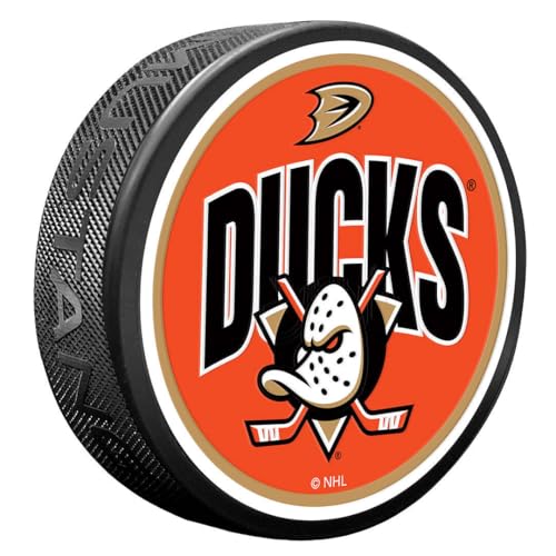 Sports Decor Anaheim Ducks Puck | Wordmark