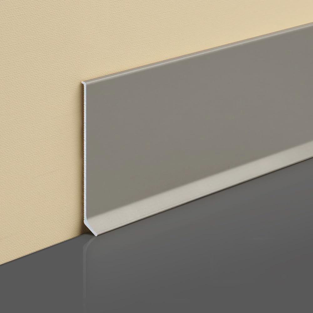 Tmapruvg Grey 10Cm *10M Flexible Pvc Wallpaper Molding Trim,Peel And Stick Baseboard Sticker Dustproof Molding Trim Wall Edging Line For Ceiling,Backsplash