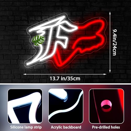 Image of Race Car Neon Sign for Wall Decor Dimmable Racing Neon Light for Man Cave Stylish Vehicle Emblem Light up for Garage Bedroom Decor Birthday Party Gift for Man Size13.7 * 9.4In(A010)
