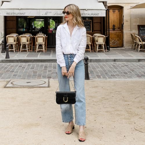 Image of Small Shoulder Bag for women,Crossbody Purses,Leather Tote Handbag Clutch Hobo Purse,with Zipper Closure for Women