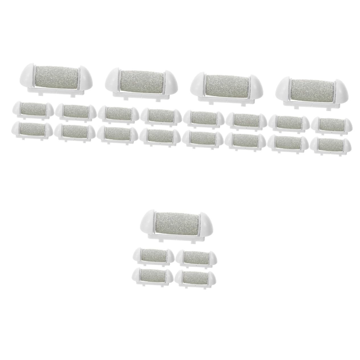 minkissy 25 Uds Molinillo De Pie Eléctrico Accesorios Herramienta Andador Suministros De Pedicura Suministros De Limpieza De Pies Cabezales De Rodillo Para Lima De Pies Rodillos