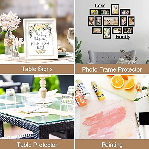 Image of Felling Well lear acrylic glass sheet transparent 3mm 1 sheet panel for DIY craft window glass painting picture frames Face shields Signs Display Kids projects etc (3mm 12 X 18 inch)
