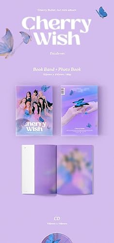 Cherry Bullet - Cherry Wish Juego completo ver. (2 mini álbum) 2 álbumes + beneficios limitados prepedidos + regalo cultural coreano (pegatinas Cherry Bullet - Cherry Wish Juego completo ver. (2 mini álbum) 2 álbumes + beneficios limitados prepedidos + regalo cultural coreano (pegatinas