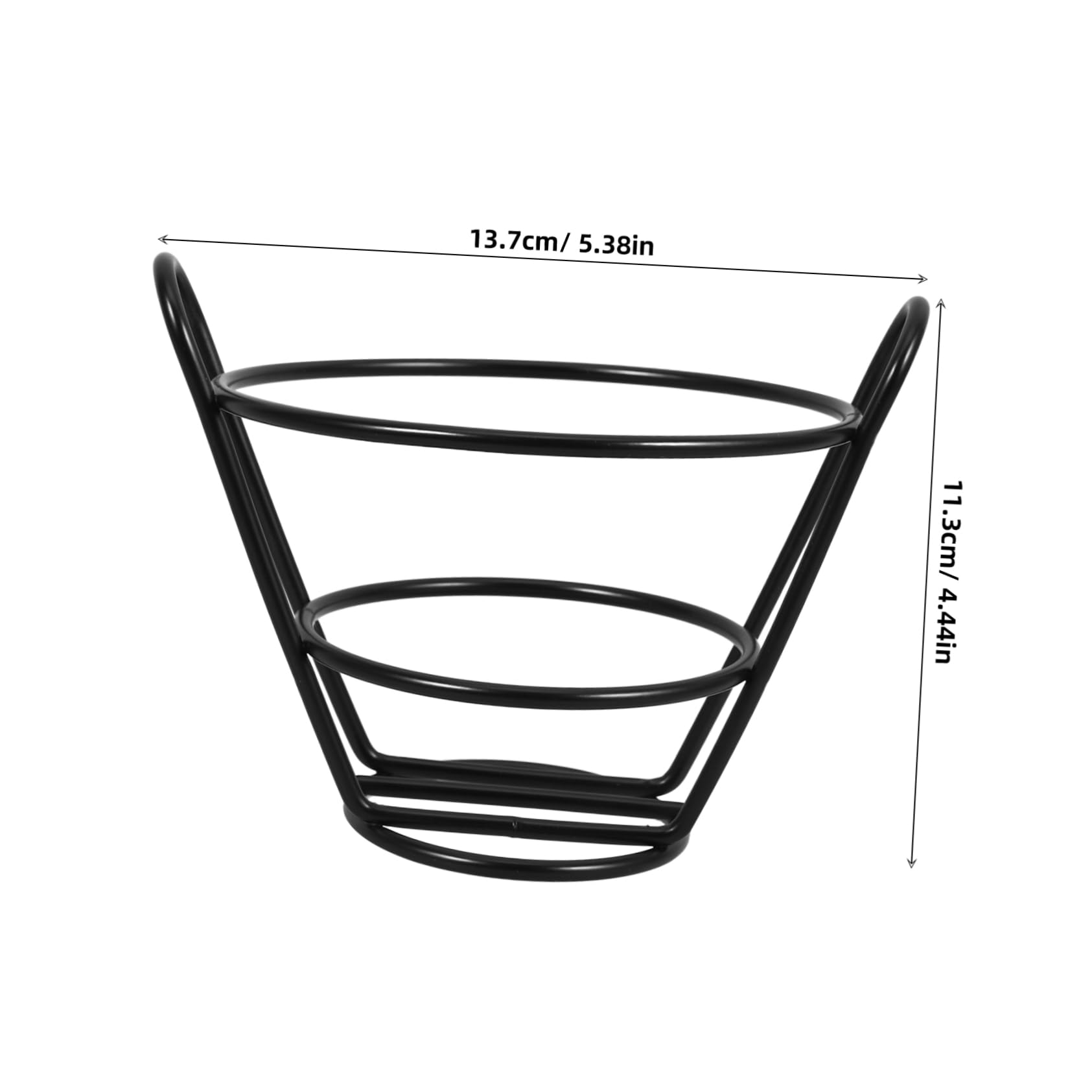 AUTSUPPL Snack Basket Organizer Metal Wire Fries Holder French Fries Stand for Pantry