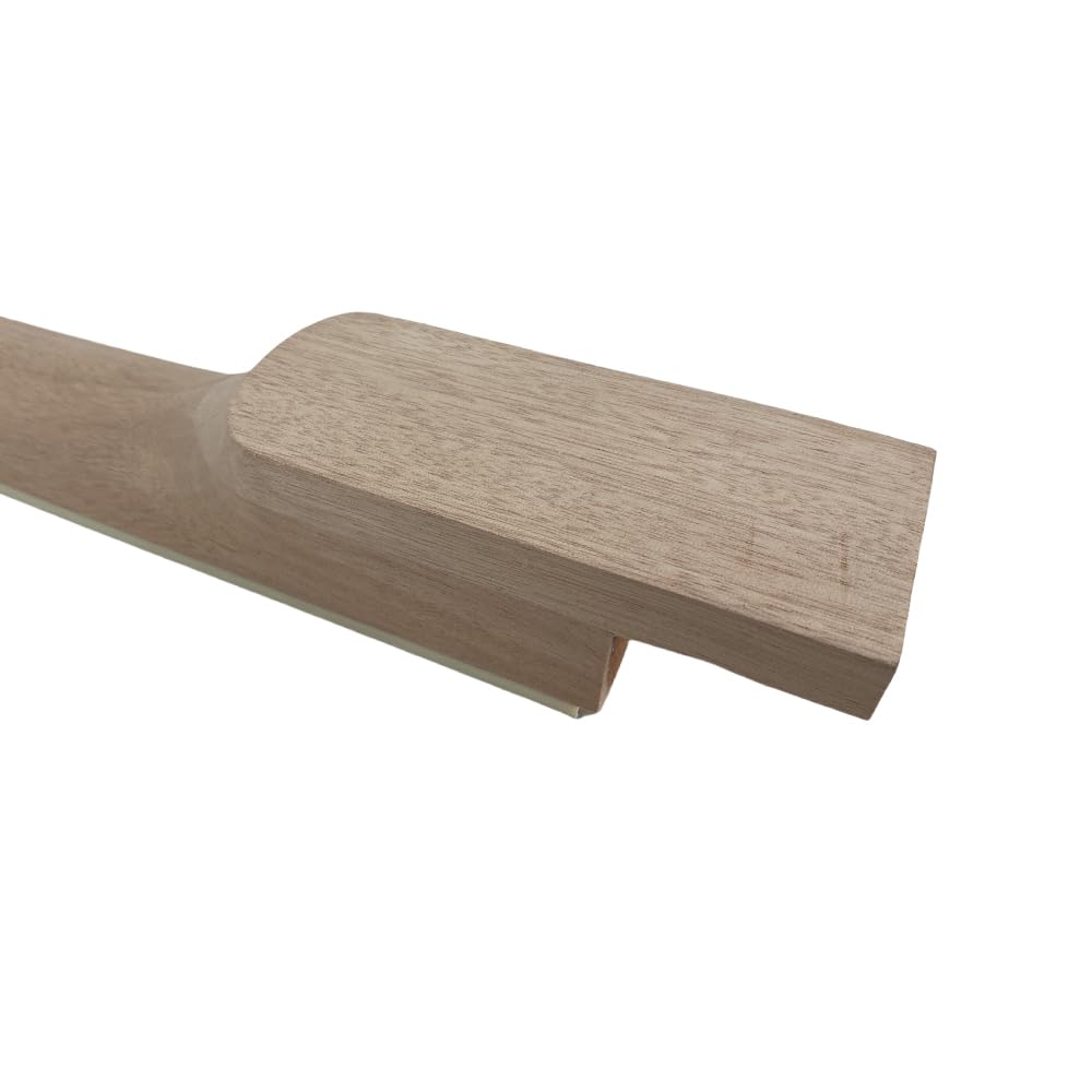 Yinfente Manico per chitarra elettrica a 22 tasti, 63,5 cm, in mogano, tastiera in palissandro, intarsio con uccello, set per chitarra fai da te