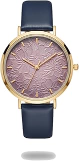 ساعة انالوج للاستخدام اليومي للنساء بسوار جلدي مريح - جمالية انيقة وبسيطة