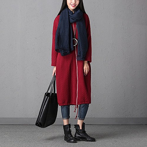 Veste coupe-vent femme longue idéale pour les balades d'automne en 2XL