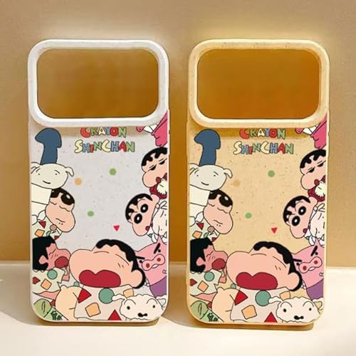 iPhone 16pro 用クレヨンしんちゃん 対応 シロ TPU素材 キャラクター ソフトケース 可愛い 衝撃防止
