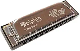 Gaita Pocket Blues Dolphin 6406, 20 Vozes Do Abs