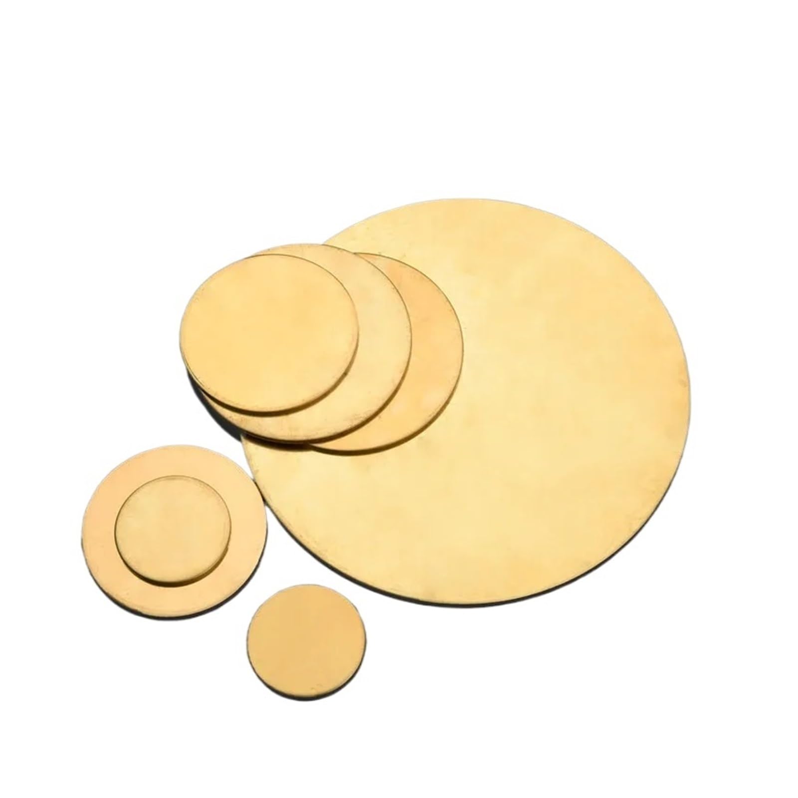 Brass Disc Circle Blank Plate Flat Sheet Round Dia 10mm-250mm Thick 0.30mm-5mm Brass alloy discs(5mm (1Pc),40mm)