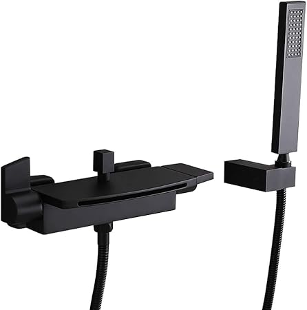 Amazon Co Jp Jinyuze バスタブ蛇口 浴室用蛇口 お風呂蛇口 ダブルレバー混合水栓 冷熱混合水栓 ツーホール水栓 壁付け 真鍮製 滝状吐水口 ハンドシャワー付き モダン おしゃれ 艶消しブラック Diy 工具 ガーデン Amazon Co Jp Jinyuze バスタブ蛇口 浴室用蛇口 お風呂蛇口 ダブルレバー混合水栓 冷熱混合水栓 ツーホール水栓 壁付け 真鍮製 滝状吐水口 ハンドシャワー付き モダン おしゃれ 艶消しブラック Diy 工具 ガーデン