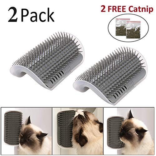 iMapo Cat Self Groomer, Cat Corner Groomer, Wall Corner Massage Comb, Pet Grooming Brush, Perfect Massager Tool for Cats with Long and…