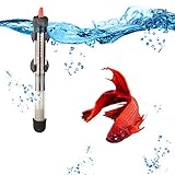 Tiandirenhe Heizstab Aquarium,Aquarium Heizung Mit Saugnäpfen,Thermostat für Fischtanks 25W Für Heizung Aquarium (25W)