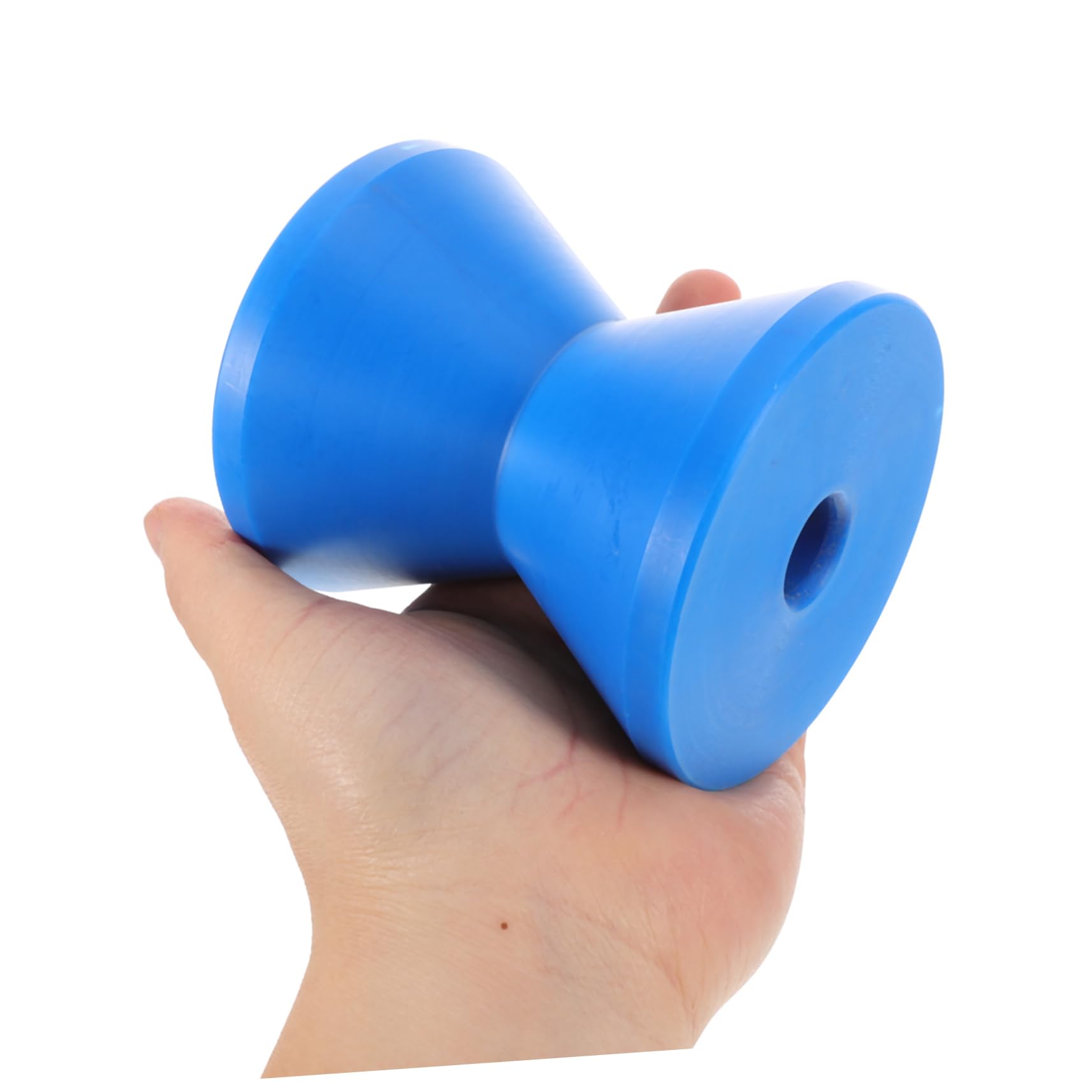 Sosoport Rullo di Prua per Rimorchio Barca e Yacht, Plastico Blu, Foro Interno 15mm, Resistente e Facile da Usare per Trasporto Marino