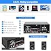 AK45 Pro Stereo Amplifier Home Audio, Stereo Receivers with Bluetooth 5.0,Max 400W, 2.0 Channel Audio Receiver for Home Theater Speakers w/USB/SD/RCA/2 MIC in for Karaok