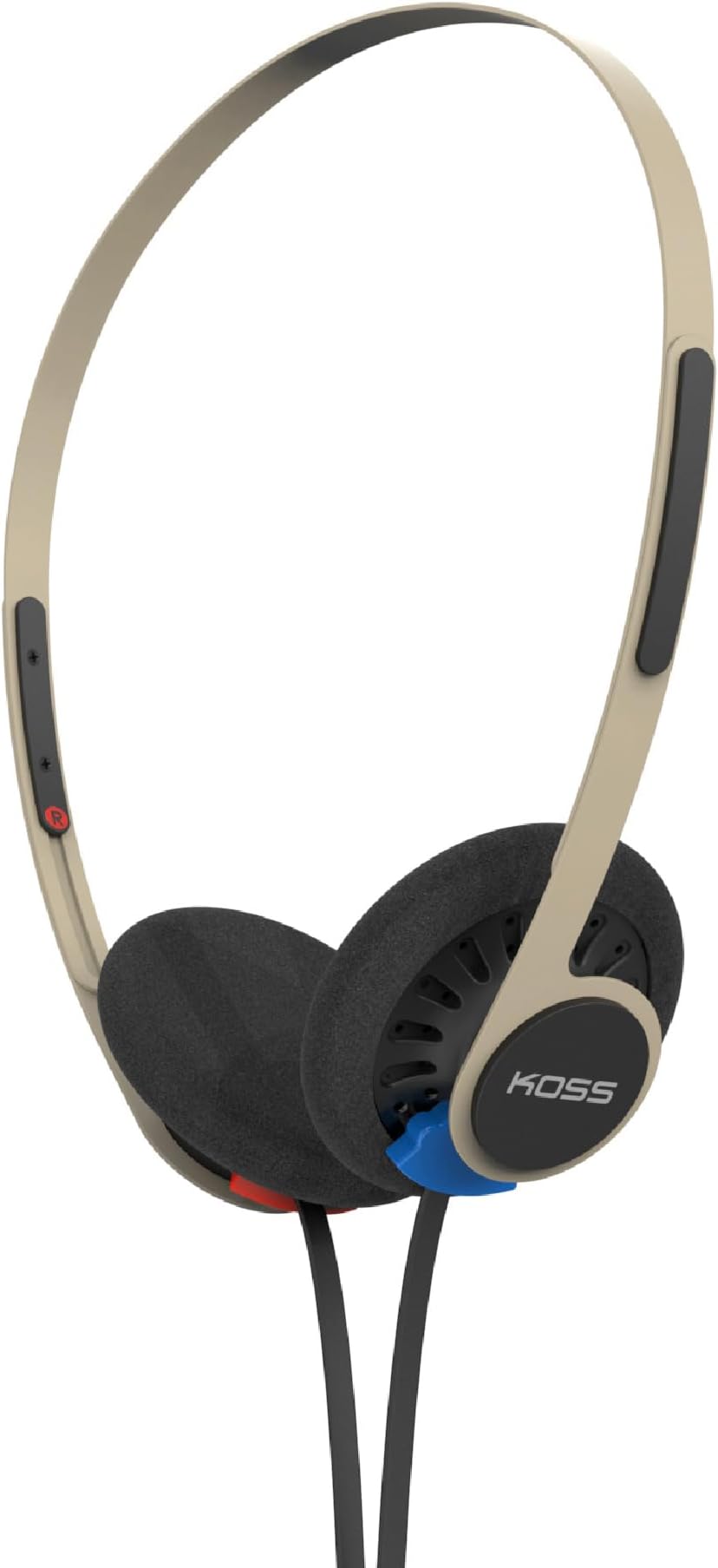 KPH40 Utility On-Ear Headphones, Detachable Interchangeable Cord System, Ultra Lightweight Design (Rhythm Beige)
