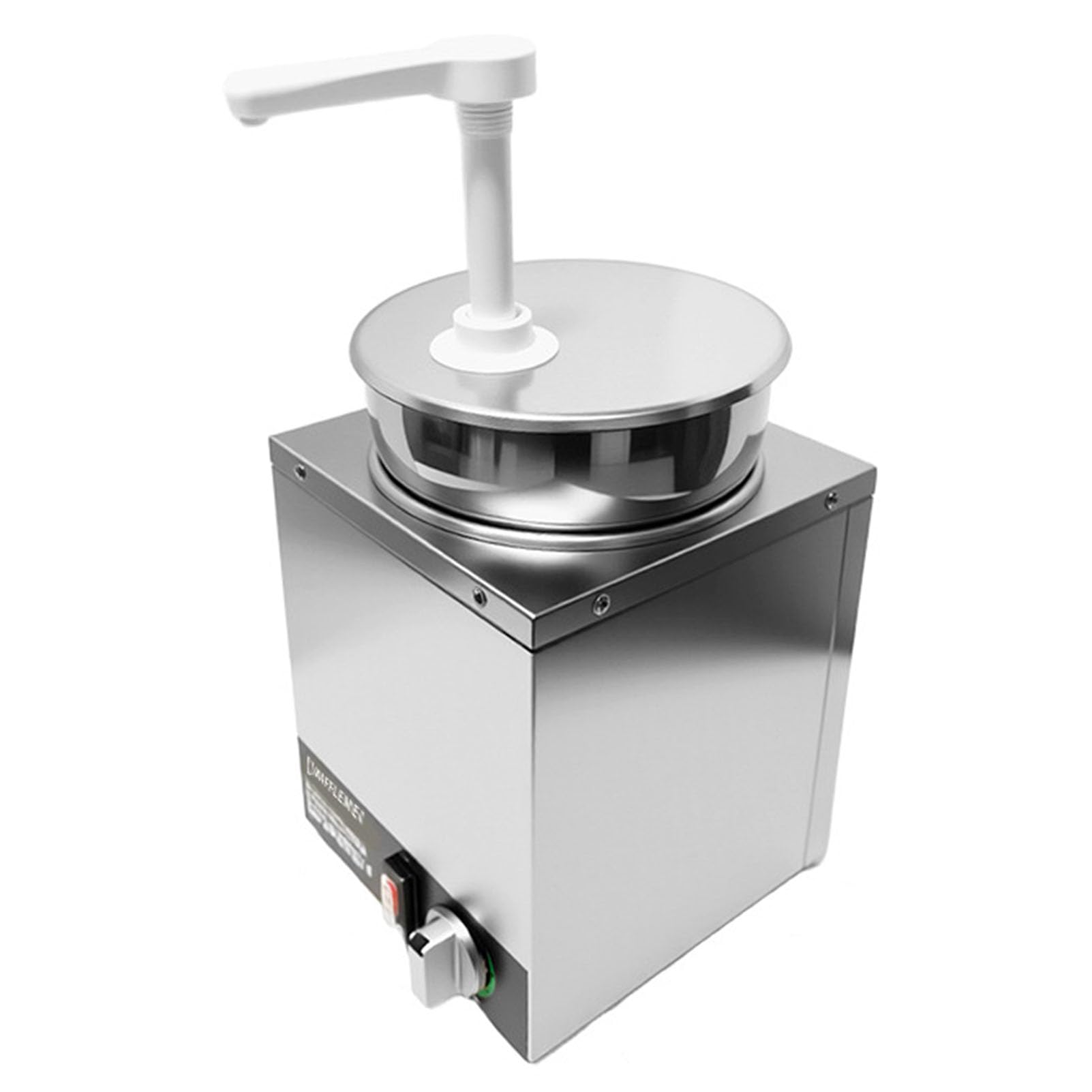 Electric Nacho Cheese Dispenser with Pump, Nacho Cheese Warmer, Commercial Hot Fudge Warmer, Adjustable Temp Nacho Cheese Sauce Warmer for Buffet Kitchen Cafeteria Home Party,4L