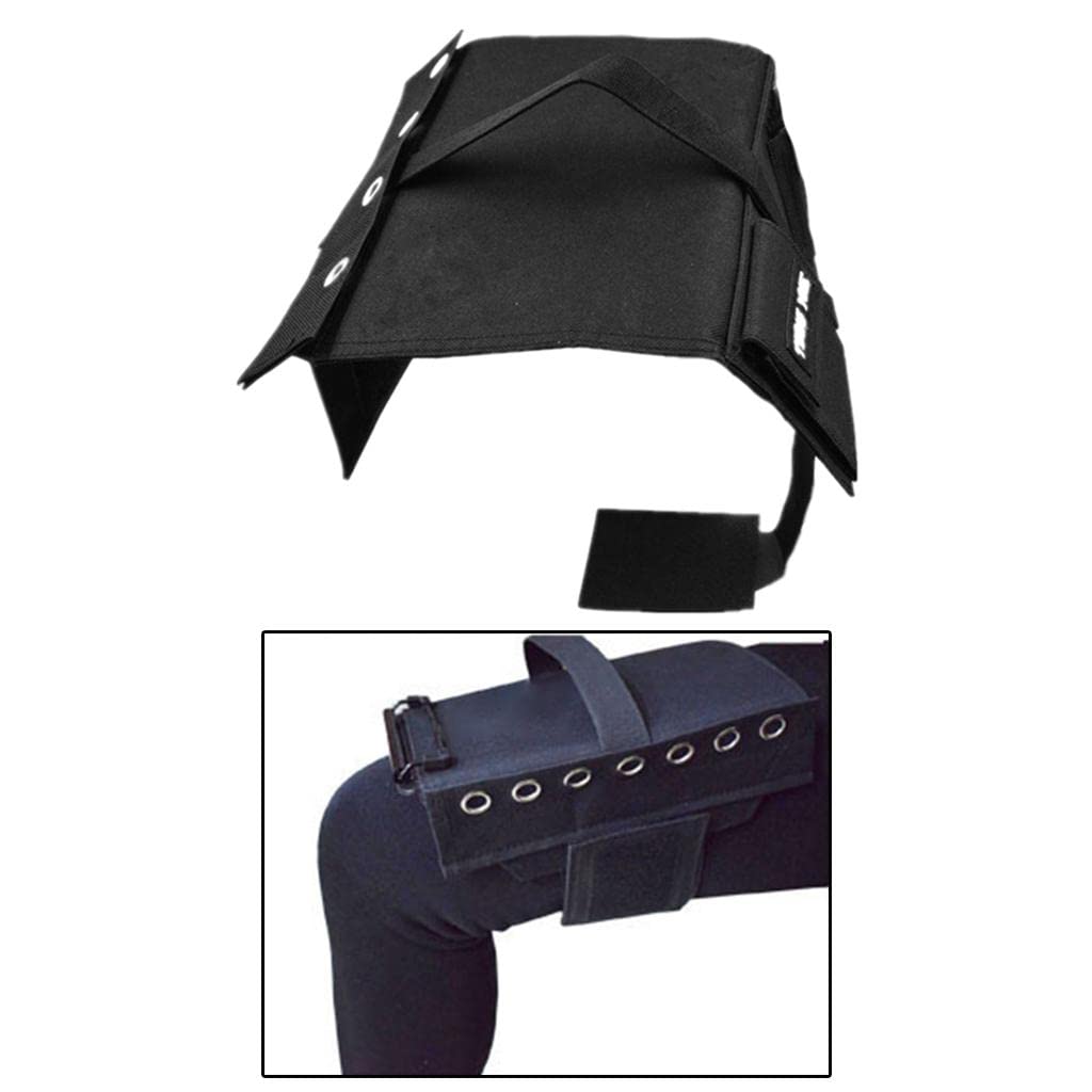 Kneeboard Tasche mit Abnehmbarem Ösenstreifen Stifthalter Klemmbrett Und Flexiblem Riemen für Berufsen Privatreisende Zivile Luftfahrt, Schwarz