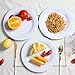 Melamine Plates - 10inch 4pcs Dinner and Salad Plates set for Everyday Eating,Break Resistant,White