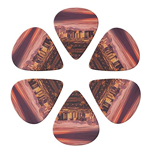 Las Vegas Sunset Lot de 6 médiators pour guitare acoustique, guitare électrique, basse, ukulélé – fins, moyens et épais - Les Beatles, Paul McCartney, John Lennon, RIngo Starr, George Harrison Las Vegas Sunset Lot de 6 médiators pour guitare acoustique, guitare électrique, basse, ukulélé - fins, moyens et épais – Image 5