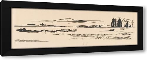 Miniatura 2 de ArtDirect Johannes Frederik Engelbert ten Klooster 18x9 Gold Ornate Frame and Double Matted Museum Art Print Titled Estuary N. N. Guinea