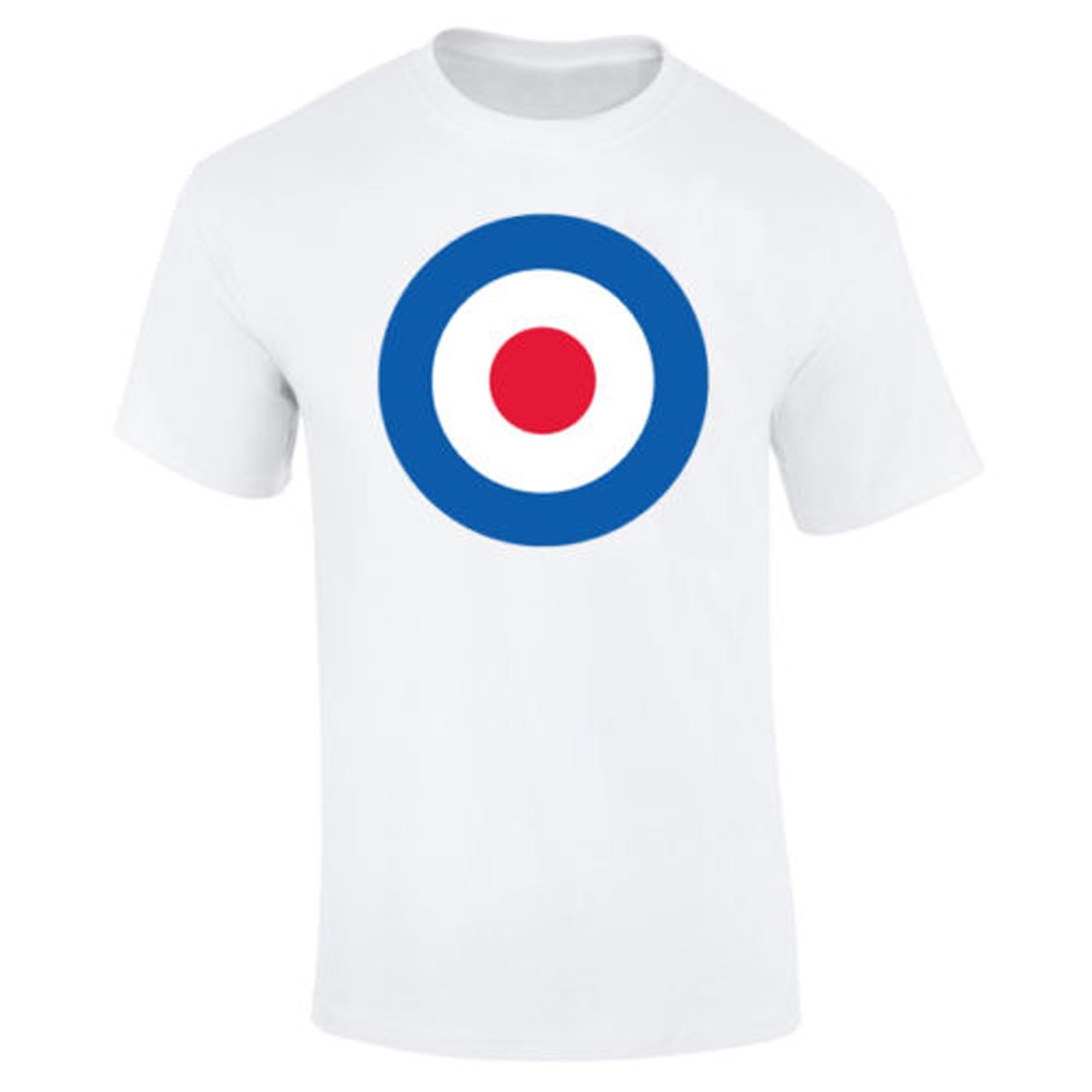 Men Women Mod Target Retro Tee Mods T-Shirt Top S-XXL