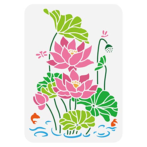 外装塗装　睡蓮花 Amazon.co.jp: FINGERINSPIRE 蓮 睡蓮 ペインティング ステンシル