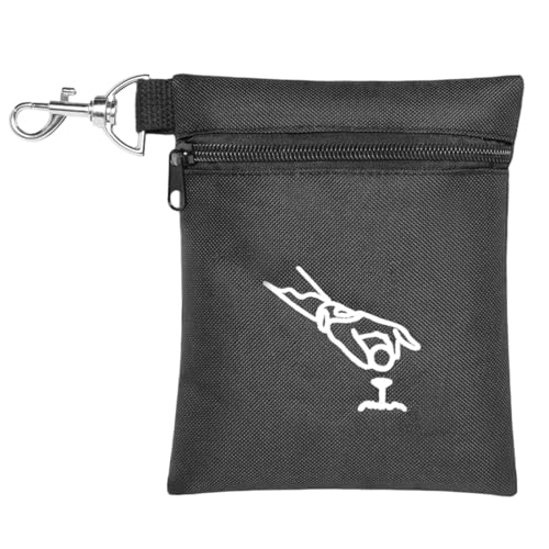 Togetrue Golf Tee Pouch, Sporty Golf Tee Bag Holder With Clip, Golf Bag Accessories For Tees, Balls And Divot Tools, 5.5' X 6.75'