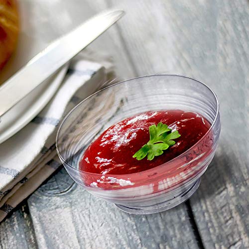 Kingrol 100 Mini Dessert Bowls With Spoons thumb #5